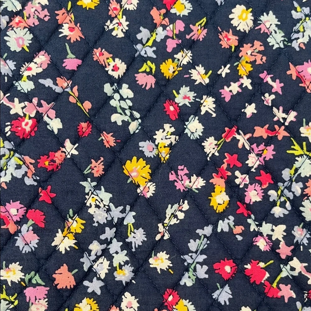 Vera Bradley Navy Floral Crossbody Messenger Bag - Picture 12 of 12